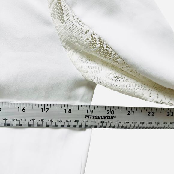Parker Ross Romper Shorts Lace Long Sleeve‎ White size small - Picture 10 of 10